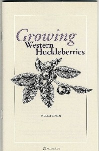 Growing Western Huckleberries" book cover illustration.
