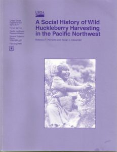 Book cover on huckleberry harvesting history.