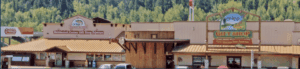 Rustic gift shop and ice cream parlor.